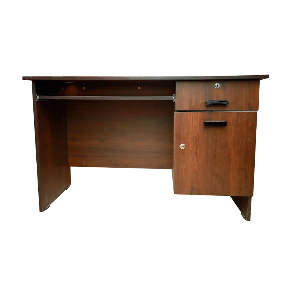 Wooden Computer Table with Drawer And Cabinet