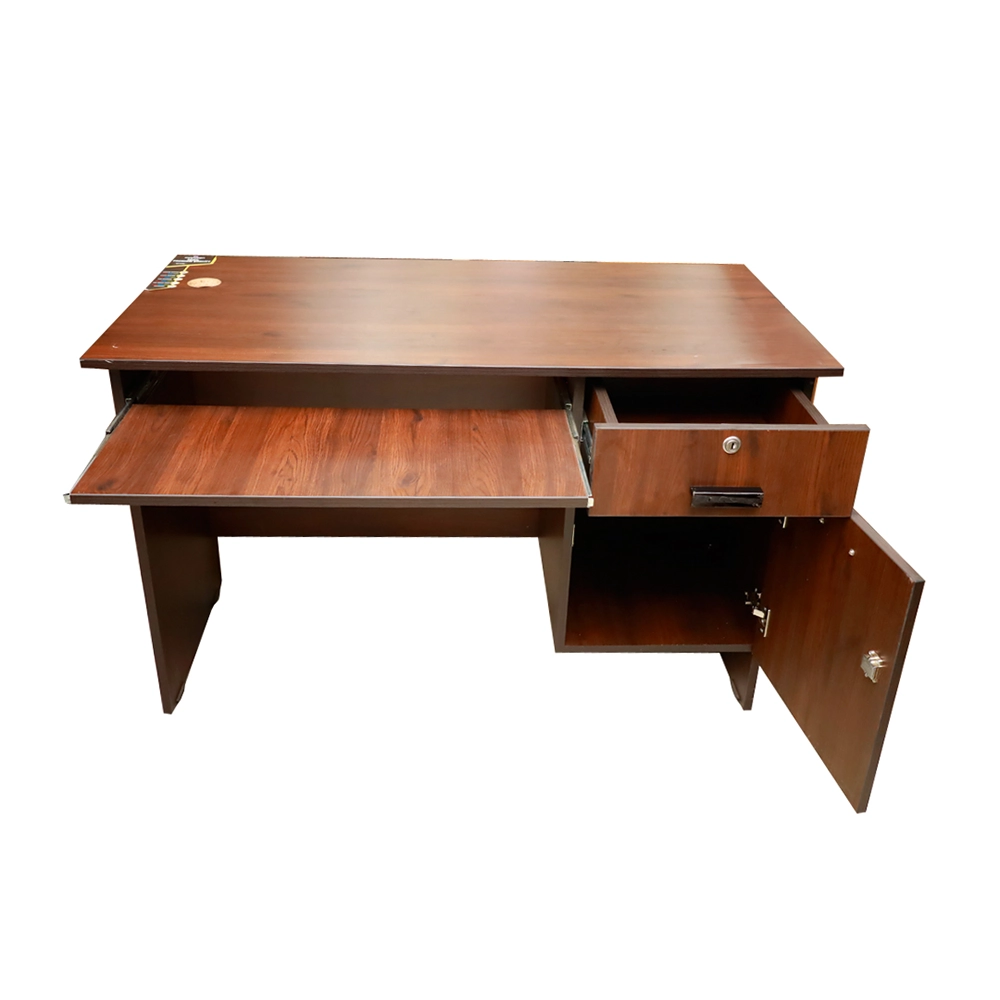 Wooden Computer Table with Drawer And Cabinet