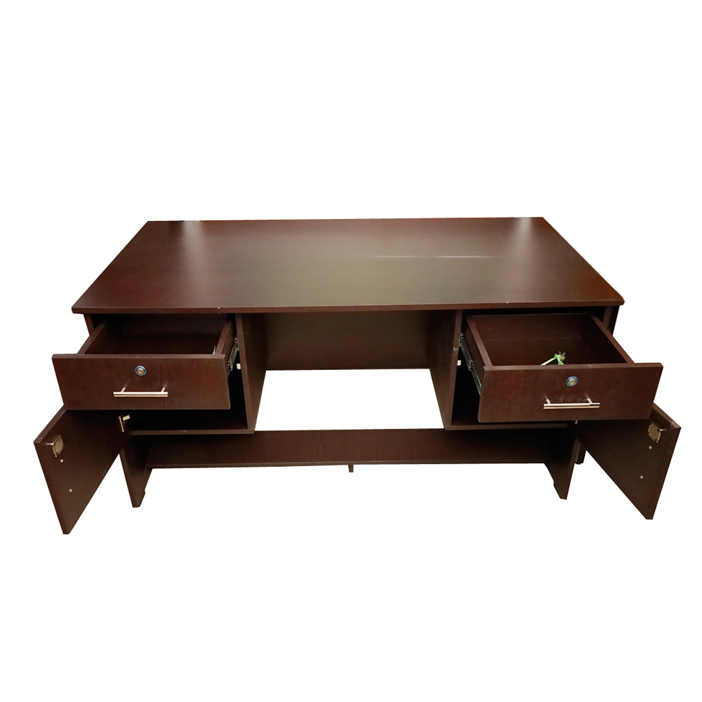 Executive Wooden Office Desk with Lockable Storage